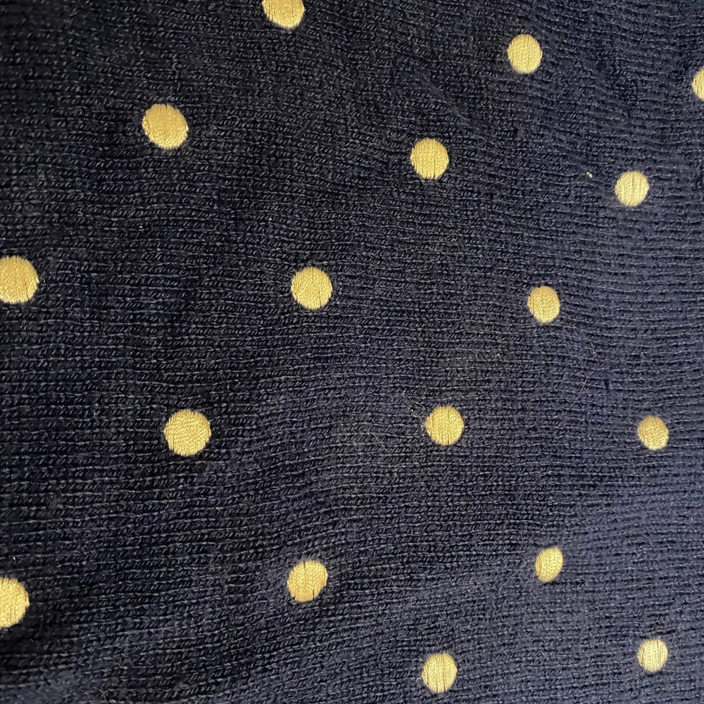 Women’s Old Navy Medium Blue With Silver Polka Dot Long Sleeve Sweater - Picture 2 of 6